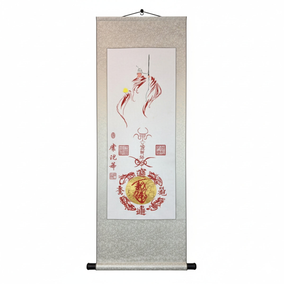 Grand Master's Hand-Painted & Consecrated Talisman Scroll (Large 145cm Silk Mount)