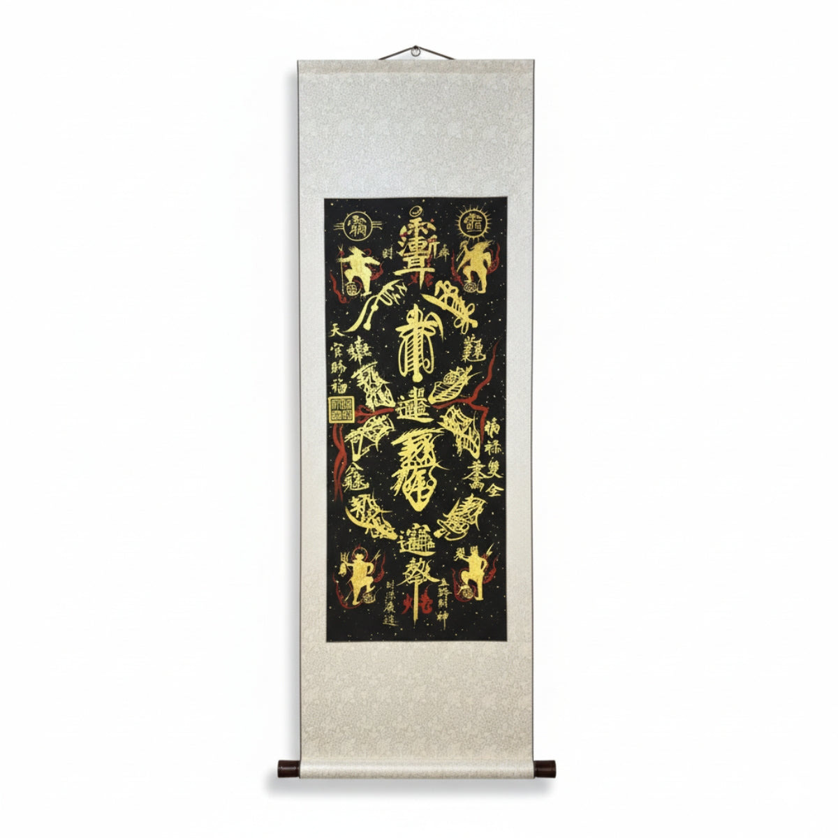 Grand Master's Hand-Painted & Consecrated Talisman Scroll (Large 145cm Silk Mount)