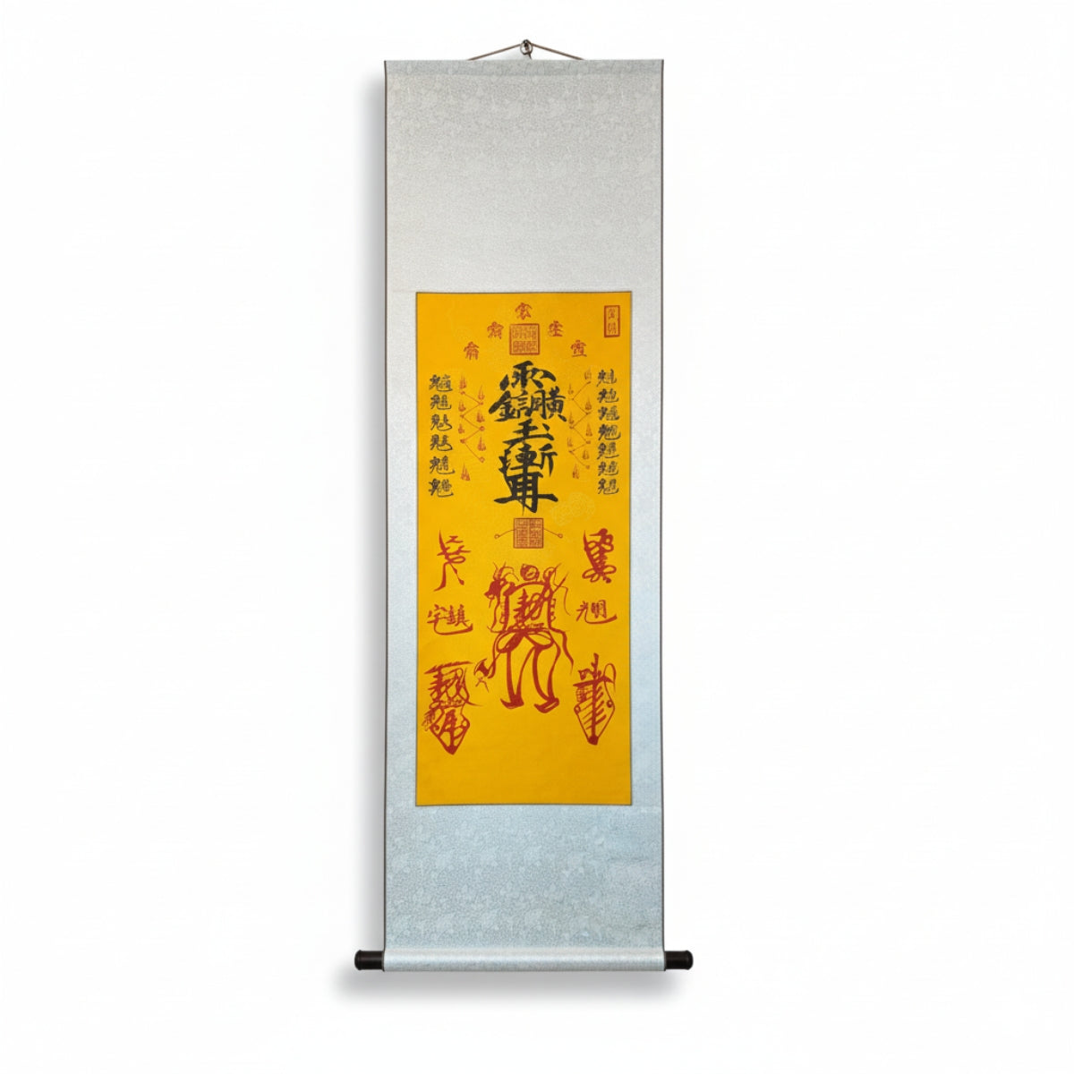 Grand Master's Hand-Painted & Consecrated Talisman Scroll (Large 145cm Silk Mount)