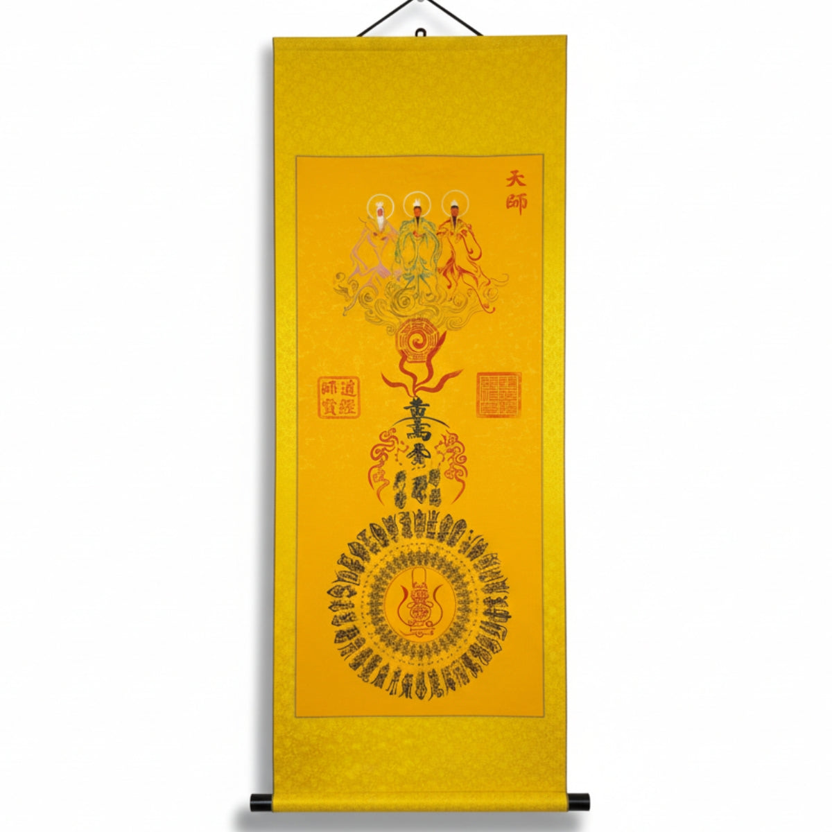Museum-Grade Massive 170cm Taoist Scroll: Hand-Painted & Consecrated (Master Collection)