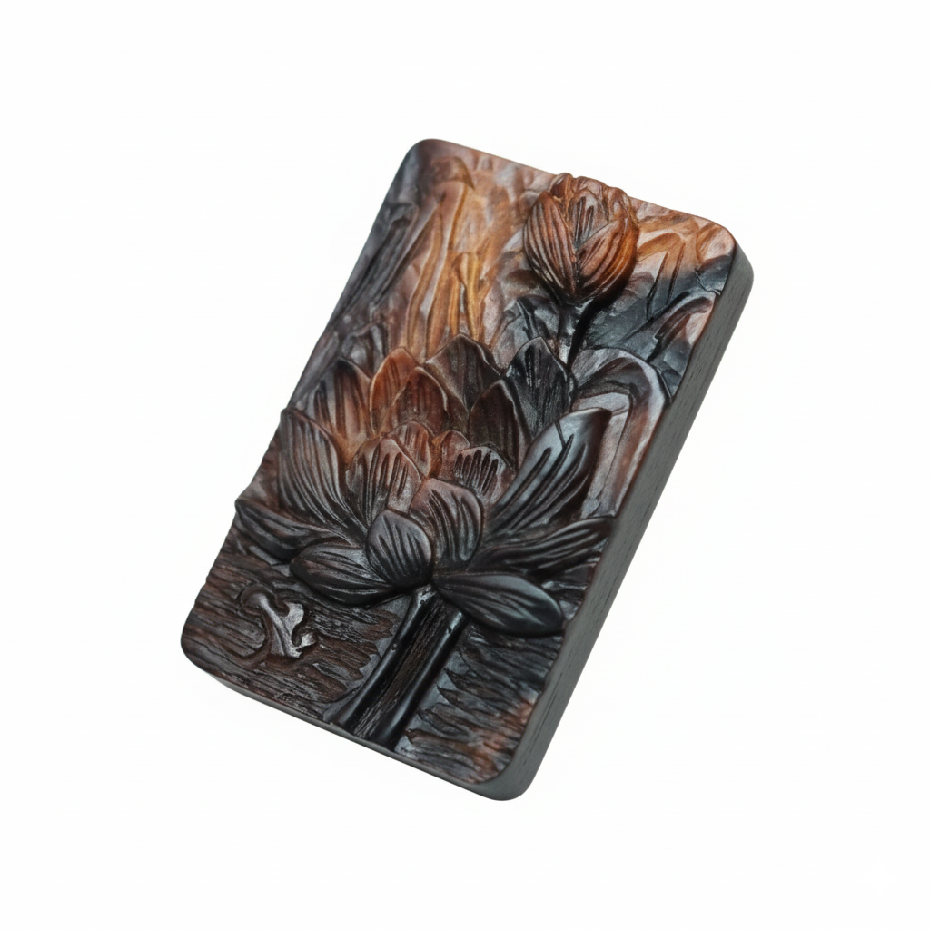 Hand-Carved Thunder-Struck Wood Talisman Collection: Dragon, Guan Yu & Ancient Symbols