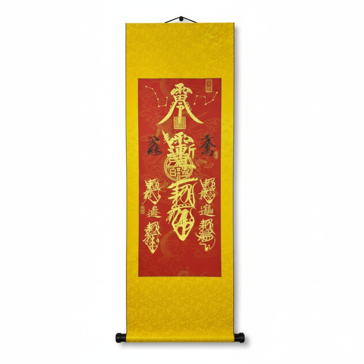 Grand Master's Hand-Painted & Consecrated Talisman Scroll (Large 145cm Silk Mount)