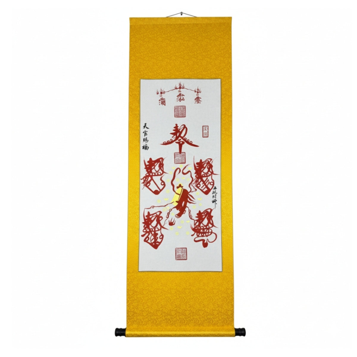 Grand Master's Hand-Painted & Consecrated Talisman Scroll (Large 145cm Silk Mount)
