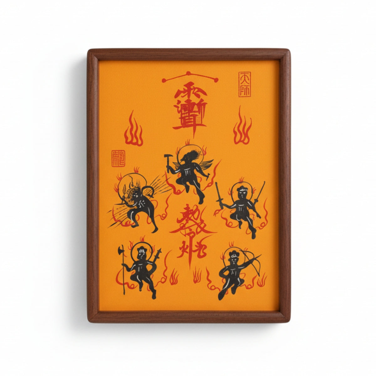 Master's Hand-Painted Desktop Talisman: Solid Wood Framed Art (Consecrated)