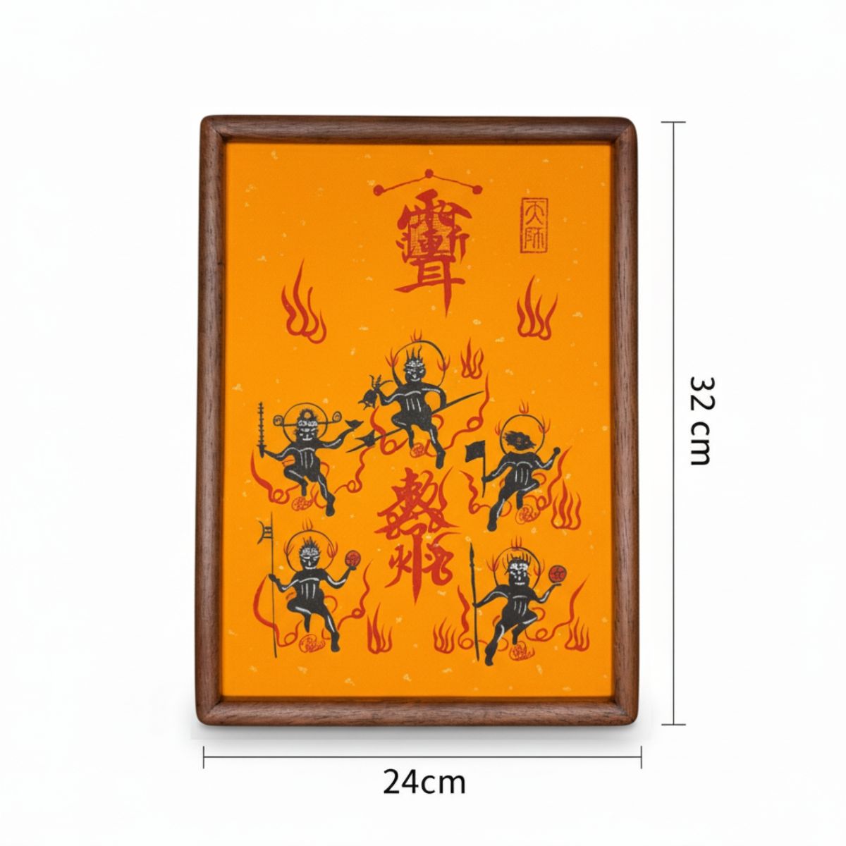 Master's Hand-Painted Desktop Talisman: Solid Wood Framed Art (Consecrated)