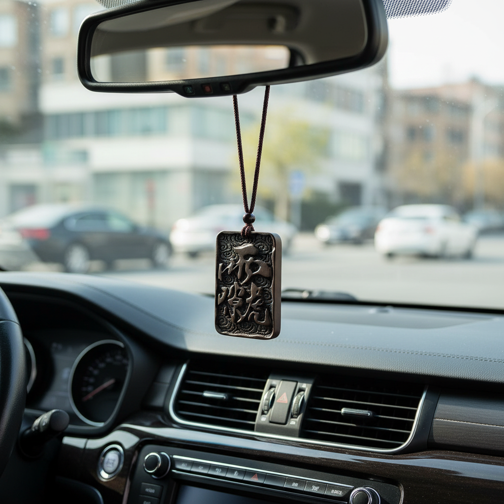 Hand-Carved Thunder-Struck Wood Talisman Collection: Dragon, Guan Yu & Ancient Symbols